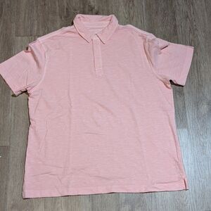 Banana Republic Vintage Light Pink Polo Shirt Size XL